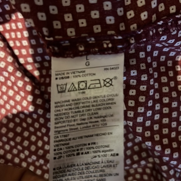 Gap sleeveless  comfy patterned blouse Sz L - Picture 8 of 9